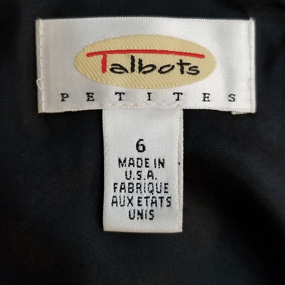 Talbots sleeveless black dress with flowers. 201 - Picture 4 of 9